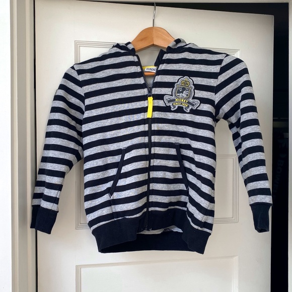 Disney Micky Mouse Zippered Hoodie -Kids Size 8 - Picture 1 of 10